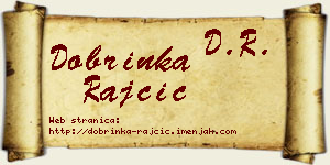 Dobrinka Rajčić vizit kartica